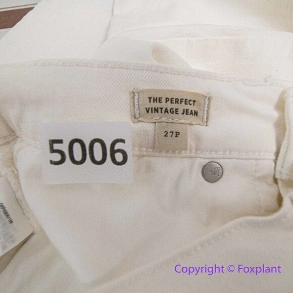 NEW Madewell The Petite High-Rise Perfect Vintage Jean in Tile White,‎ 27P - Picture 16 of 16